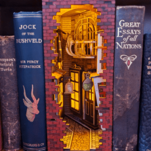 PAINTED Harry Potter Inspired Book Nook Diagon Alley 4