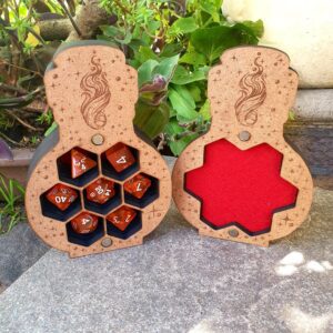Dungeons and dragons potion dice box open