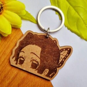 Anime Wooden Keyring - Demon Slayer - Shinobu