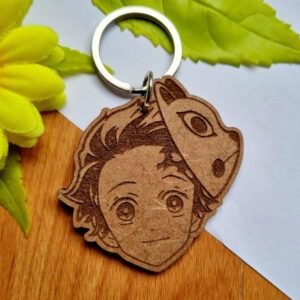 Anime Wooden Keyring - Demon Slayer - Tanjiro