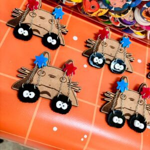 Anime Earrings - Studio Ghibli - Soot Sprites - 02