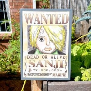 Anime Wall Art - One Piece - Wanted Poster -Sanji
