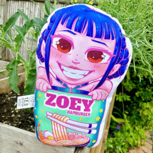 Anime Shaped Pillow – KPOP Demon Hunters – ZOEY (Ramen Cup Edition) - 01