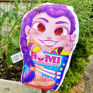 Anime Shaped Pillow – KPOP Demon Hunters – Rumi (Ramen Cup Edition) - 01