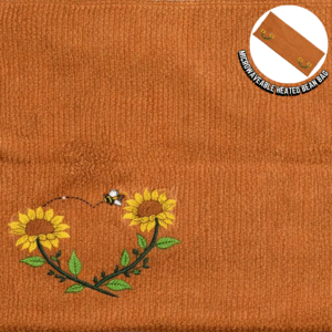 Large Heated Bean Bag - Endometriosis Awareness Sunflowers