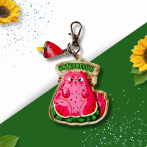 OC Perspex Keyring - Cat Cafe - Watermeown