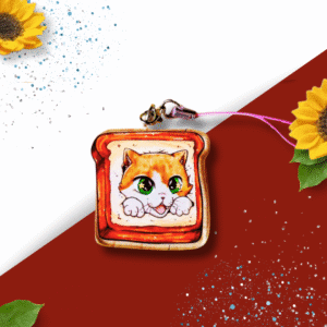 OC Phone Charm - Cat Cafe - Toastie Beans