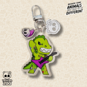 Tattoo Zoo - Thrash the Dino - Keyring (LICENSED) - 01