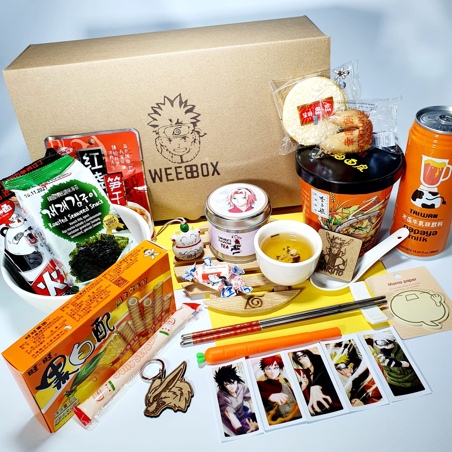 Naruto - Anime Food & Merch Box - Weebbox - The Engrave Slave