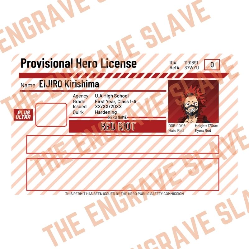 Anime Credit bank card sticker My hero academia Red Riot