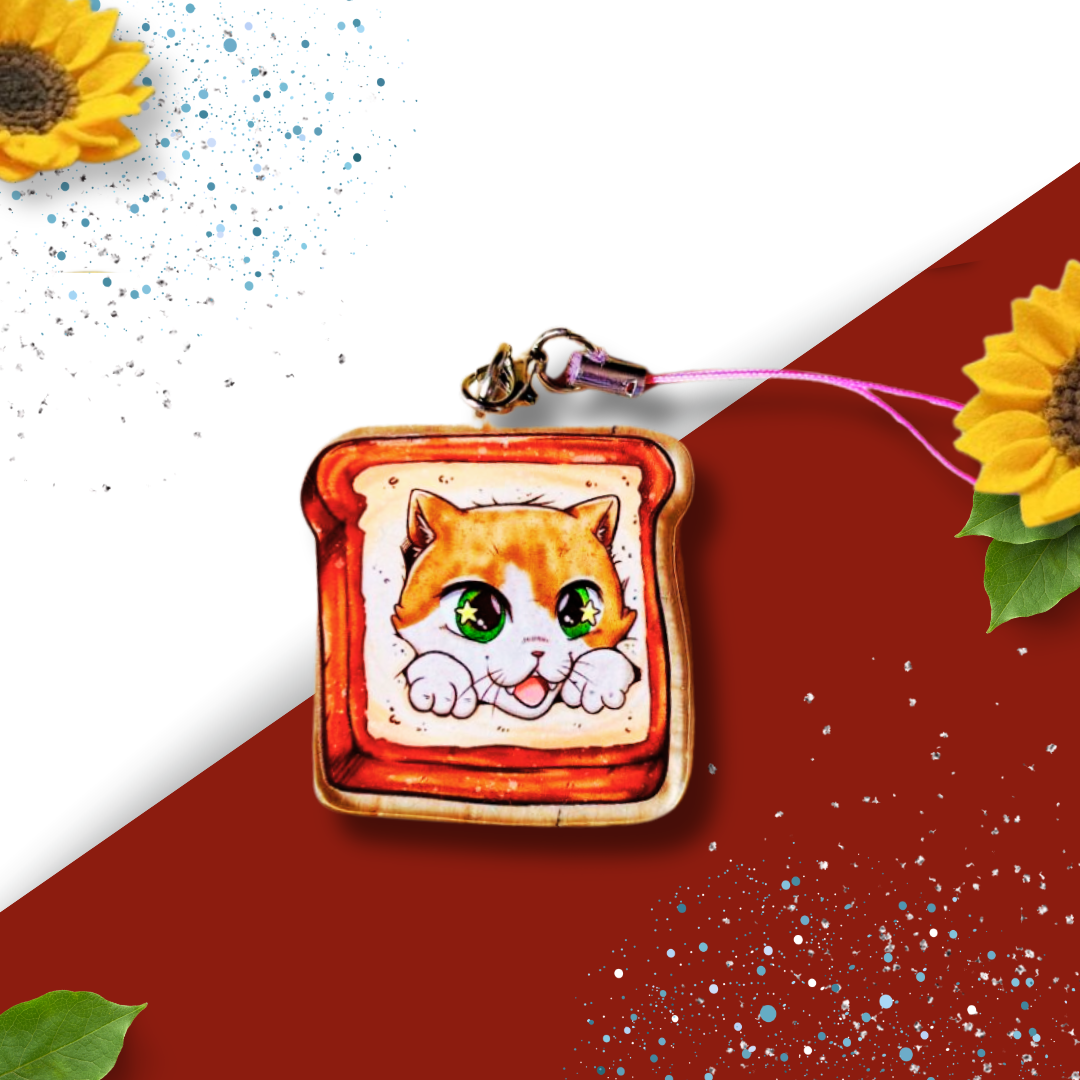 OC Phone Charm - Cat Cafe - Toastie Beans OC Phone Charm - Cat Cafe - Toastie Beans