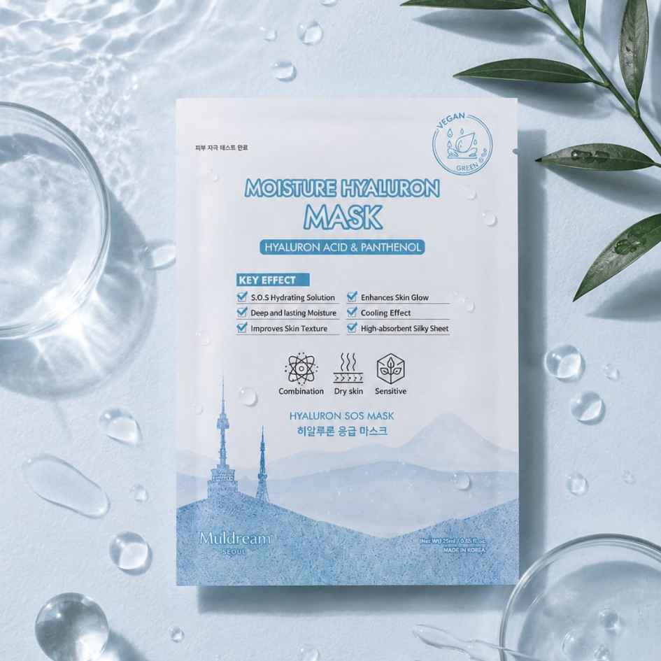 Korean Skincare - Muldream Moisture Hyaluronic Mask - 01