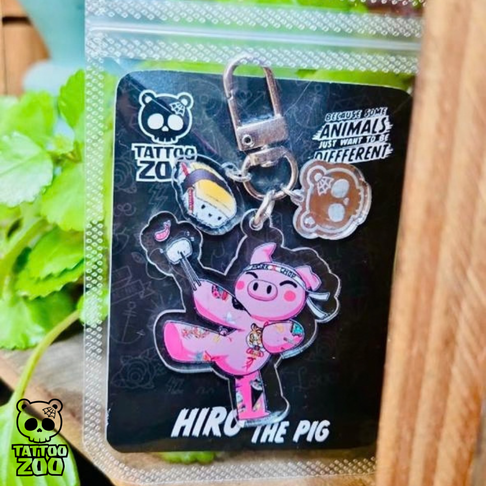 Tattoo Zoo - Hiro the Pig - Keyring (LICENSED) - 01 Tattoo Zoo - Hiro the Pig - Keyring (LICENSED) - 01