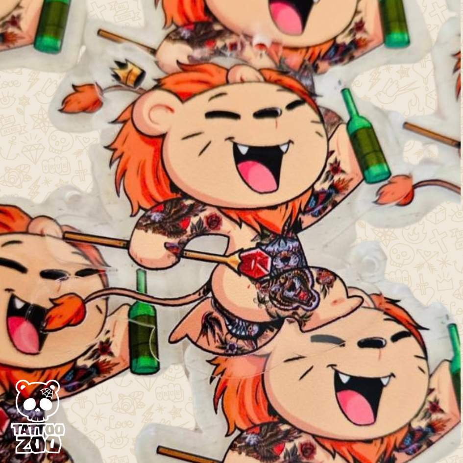 Tattoo Zoo – Samuele the Lion – Keyring (LICENSED) – 02