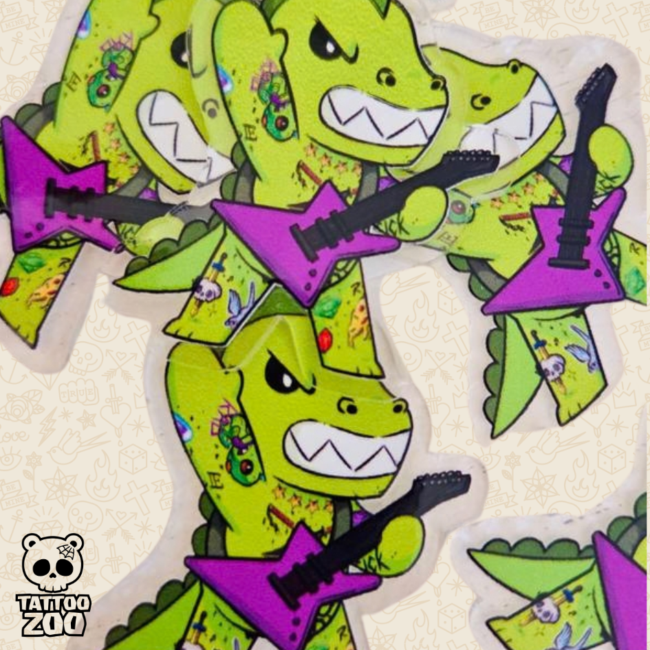 Tattoo Zoo – Thrash the Dino – Keyring (LICENSED) – 03