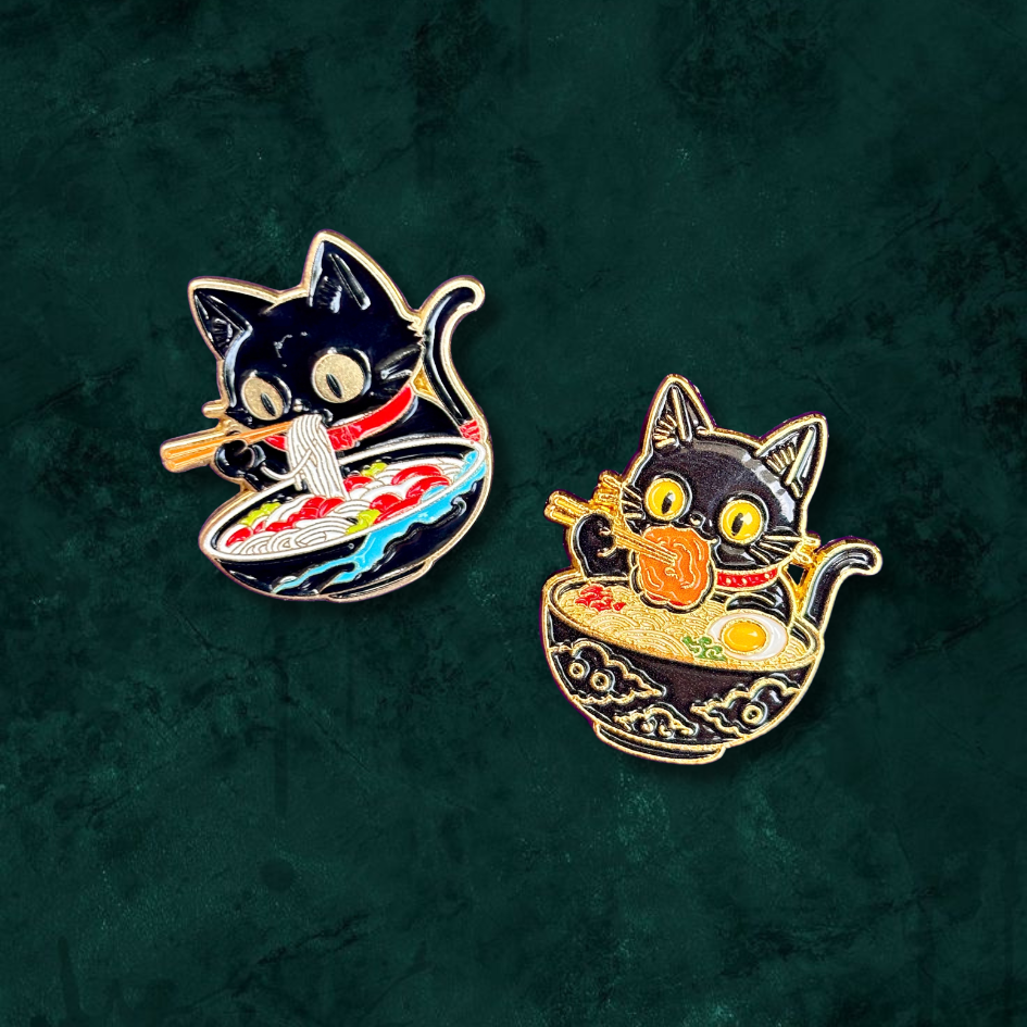 Enamel Pins - Ramen Cats Enamel Pins - Ramen Cats