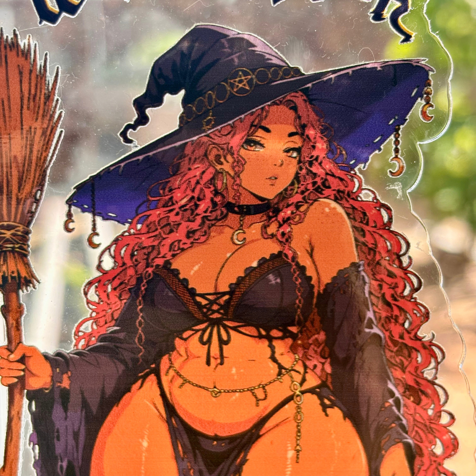 TES Witching Cabinet – Window Ornament – Coven Twins – Willow Black – 02